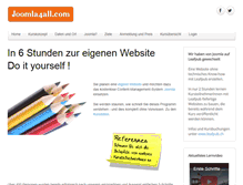 Tablet Screenshot of joomla4all.ch